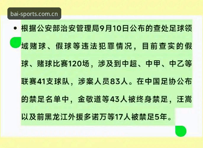 中国足协第三批禁足名单详解：17人终身禁赛，48人遭重罚